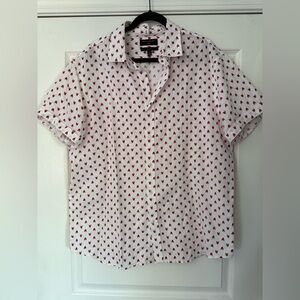 Men’s Banana Republic Lobster Short Sleeve Button Down Slim Fit Size XL